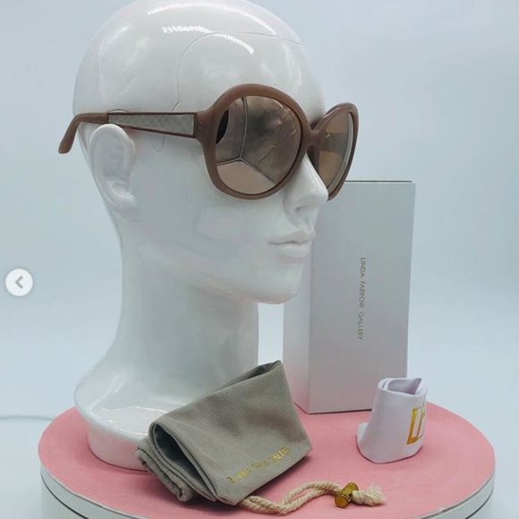Linda Farrow Oversized Round Sunglasses